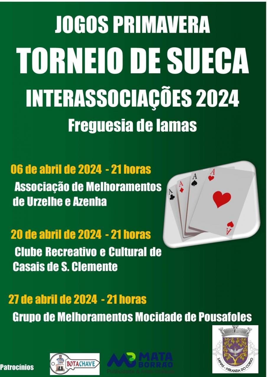 TORNEIO DE SUECA - Inter associa&ccedil;&otilde;es